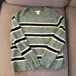 Striped sweater.